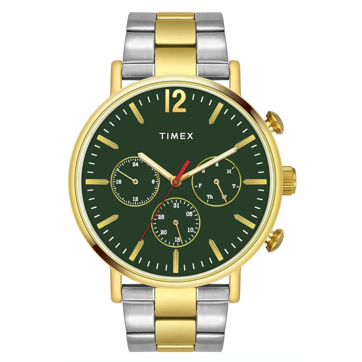 Timex Green Round Dial Quartz Analog Men Watch
