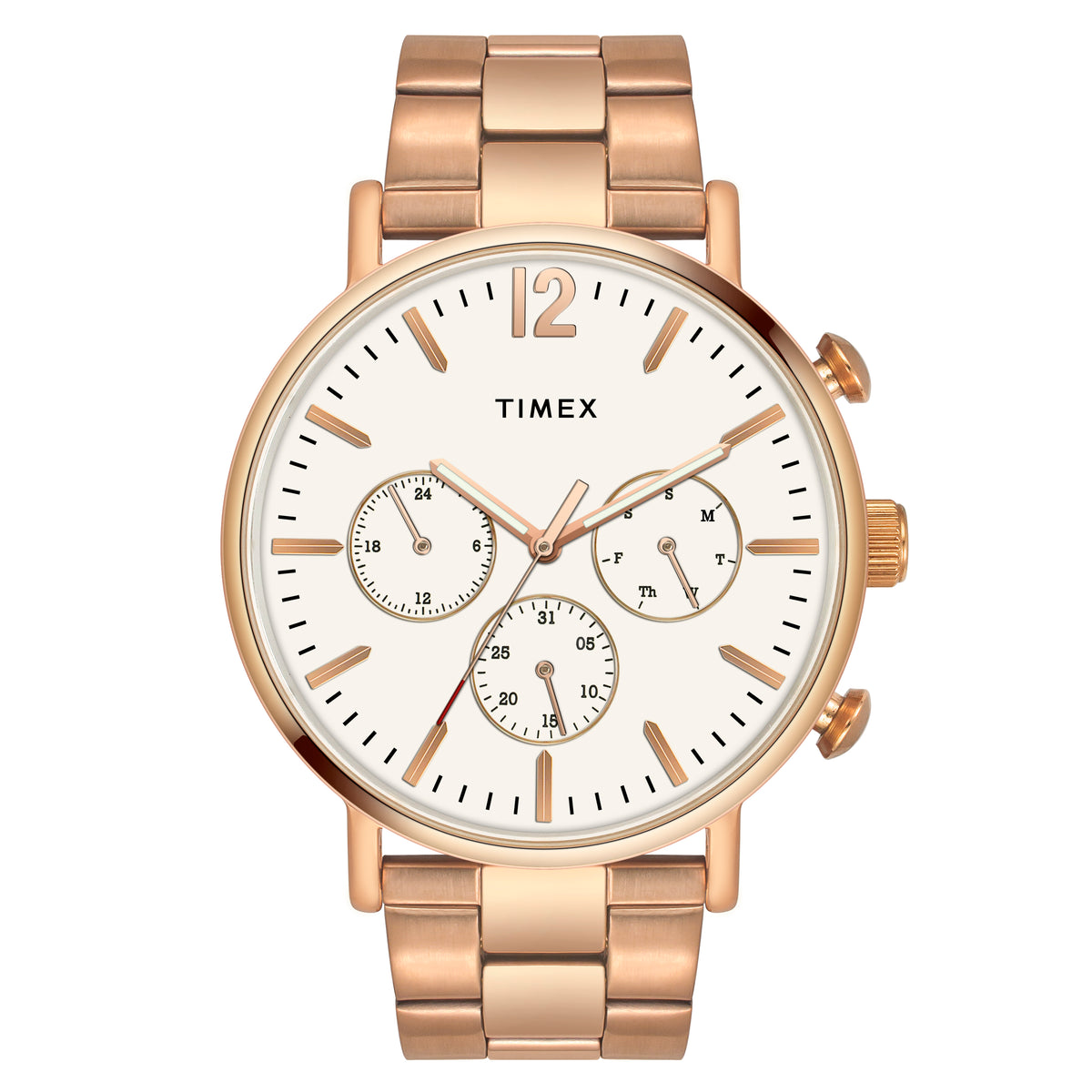 Timex Round 43mm Silver Dial Analog Men Watch - TWEG20009