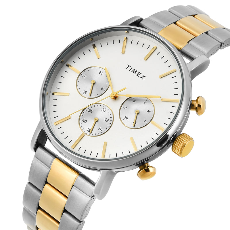 Timex Round 21mm Silver Dial Analog Men Watch - TWEG20026 Watch Timex