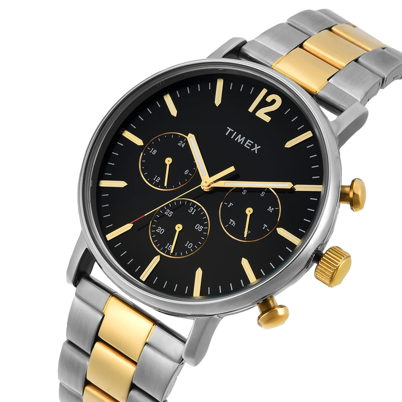 Timex Round 21mm Black Dial Analog Men Watch - TWEG20027 Watch Timex