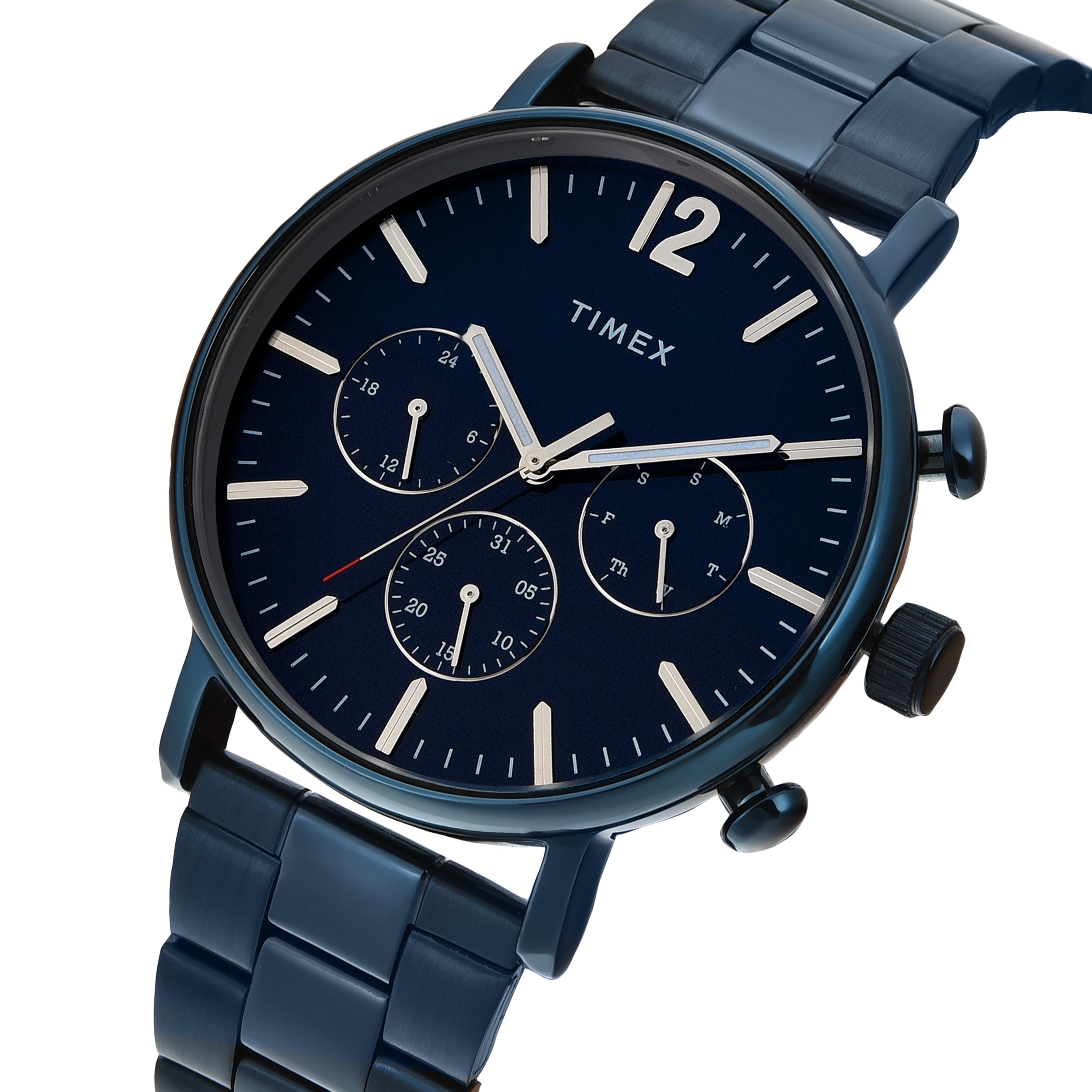 Timex Trendline Round 43mm Blue Dial Analog Men Watch - TWEG20028