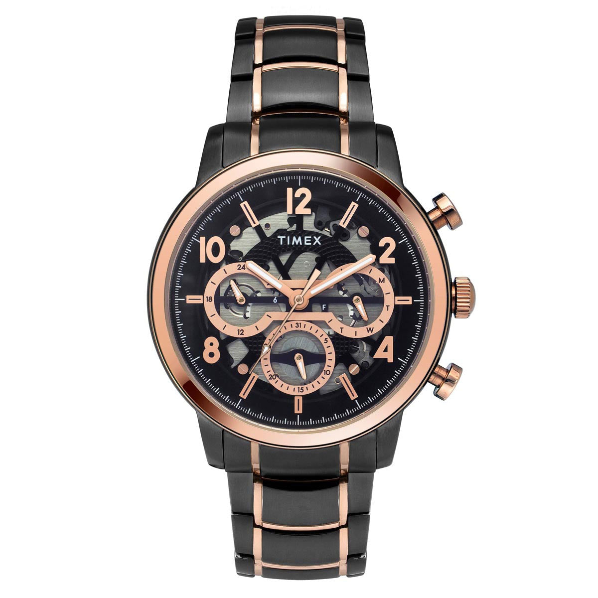 Timex black and gold watch hotsell