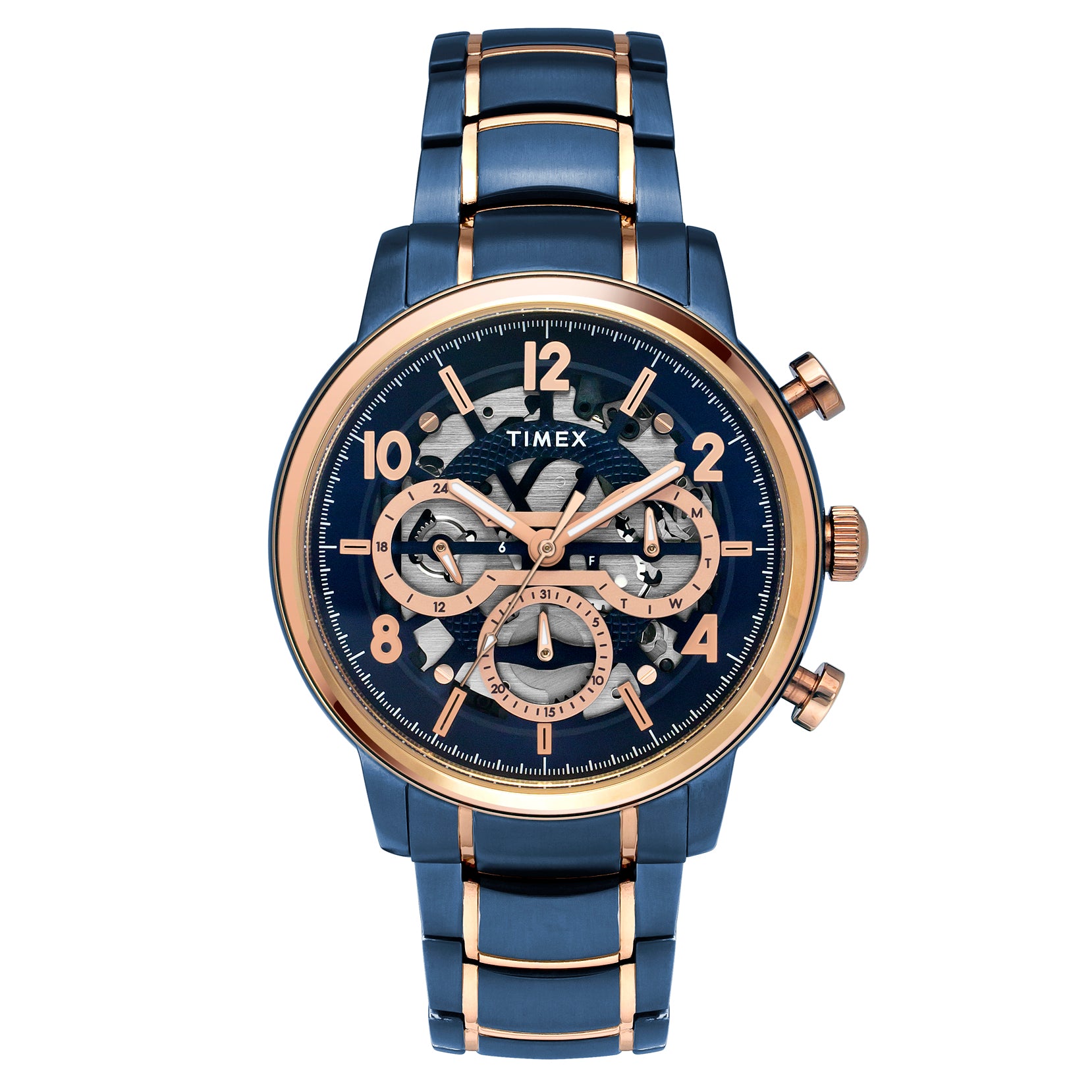 Timex Round 21mm Blue Dial Analog Men Watch - TWEG20207 Watch Timex