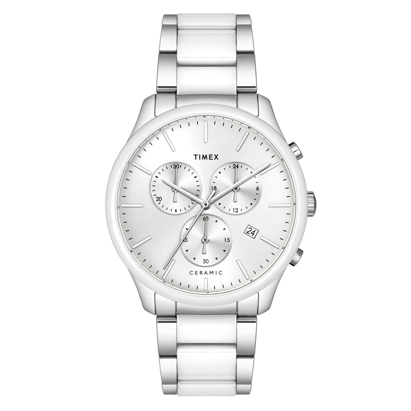 Timex Round 21mm Silver Dial Analog Men Watch - TWEG21700 Watch Timex