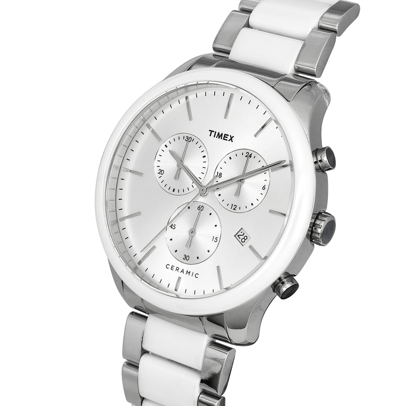 Timex Round 21mm Silver Dial Analog Men Watch - TWEG21700 Watch Timex