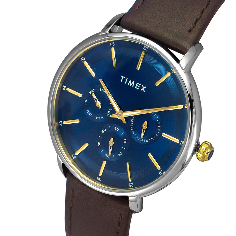Timex Round 21mm Blue Dial Analog Men Watch - TWEG22001 Watch Timex