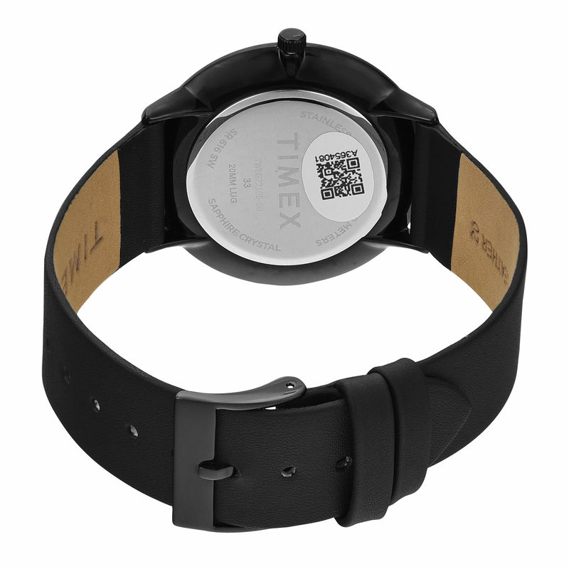 Timex Round 21mm Black Dial Analog Men Watch - TWEG22105 Watch Timex