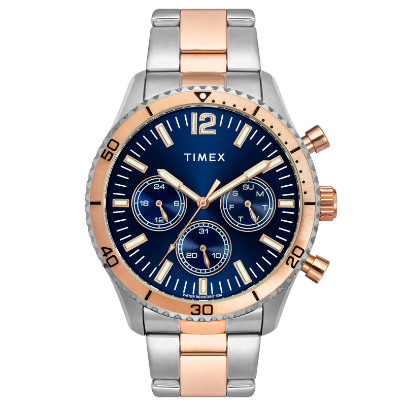 Timex Round 21mm Blue Dial Analog Men Watch - TWEG22202 Watch Timex