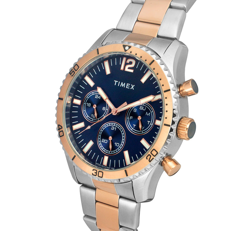 Timex Round 21mm Blue Dial Analog Men Watch - TWEG22202 Watch Timex