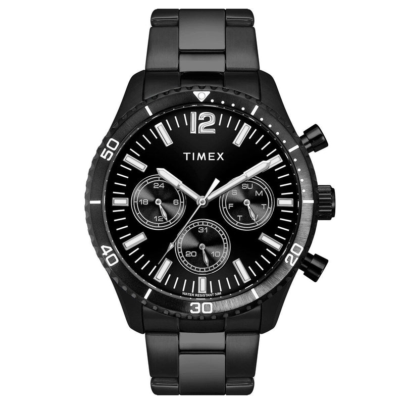 Timex Round 43mm Black Dial Analog Men Watch - TWEG22204 Watch Timex