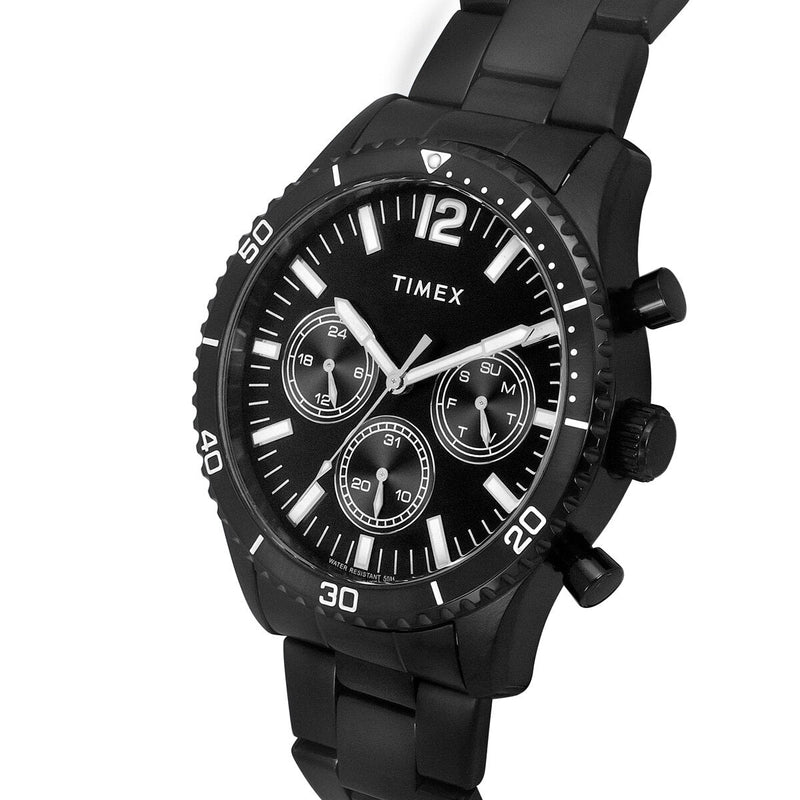 Timex Round 43mm Black Dial Analog Men Watch - TWEG22204 Watch Timex