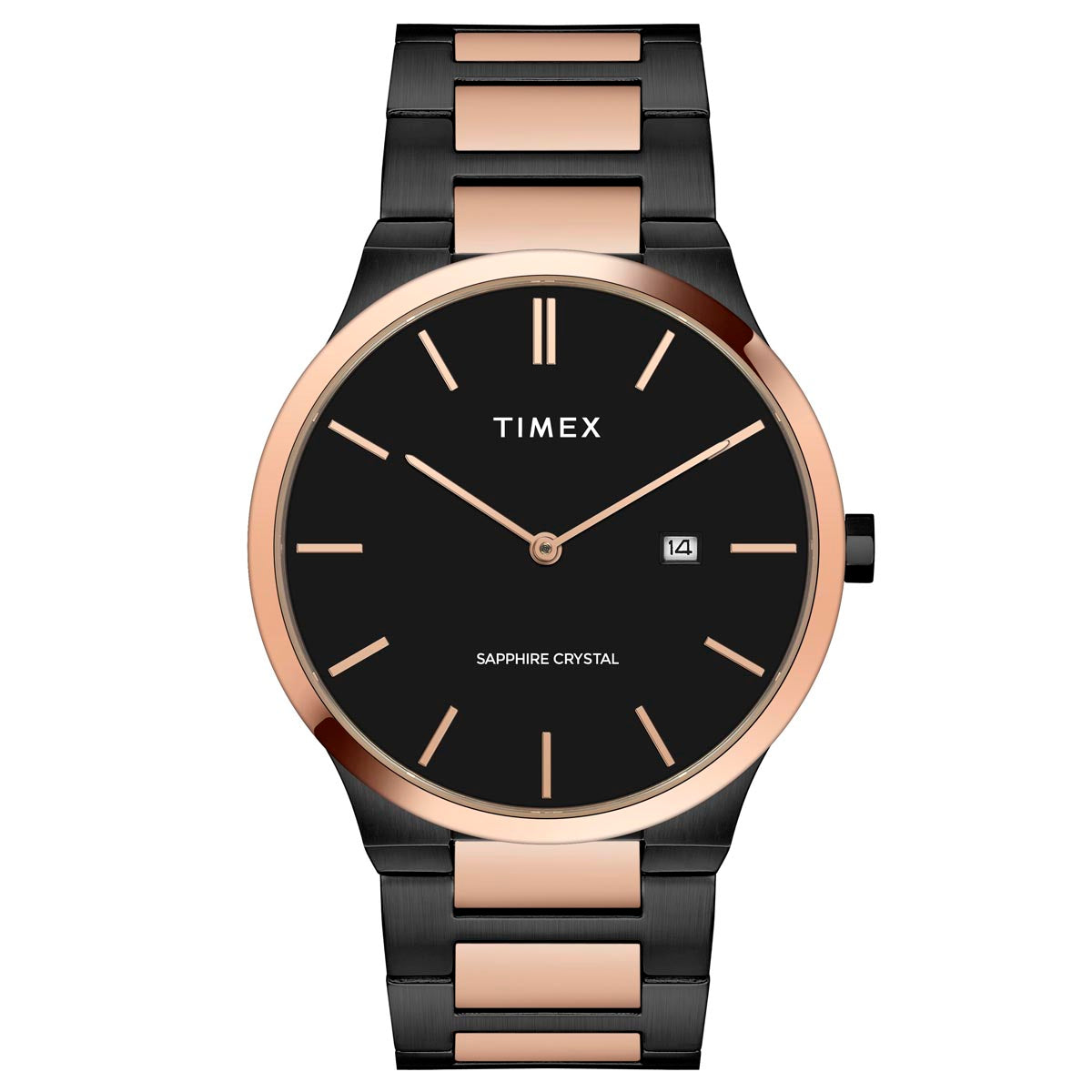 Timex E Class Black Round Dial Quartz Analog Men Watch - TWEG23601