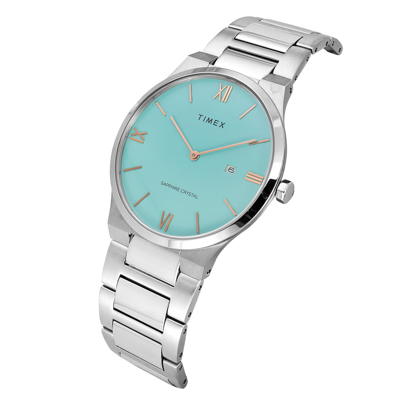 Timex Signio Round 21mm Blue Dial Analog Men Watch - TWEG23604 Watch Timex