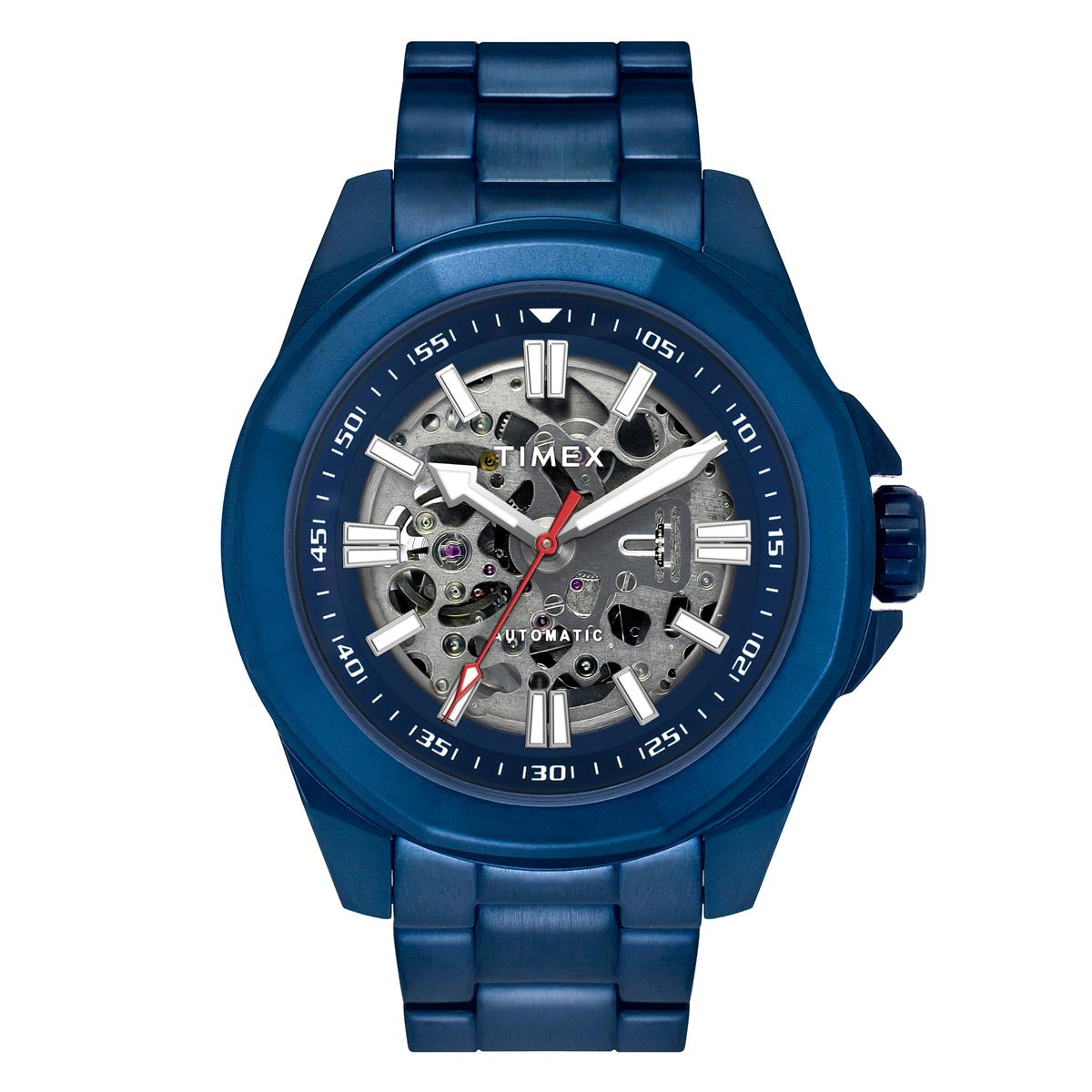 Timex Men Blue Round Dial Analog Automatic Watch At JUST WATCHES