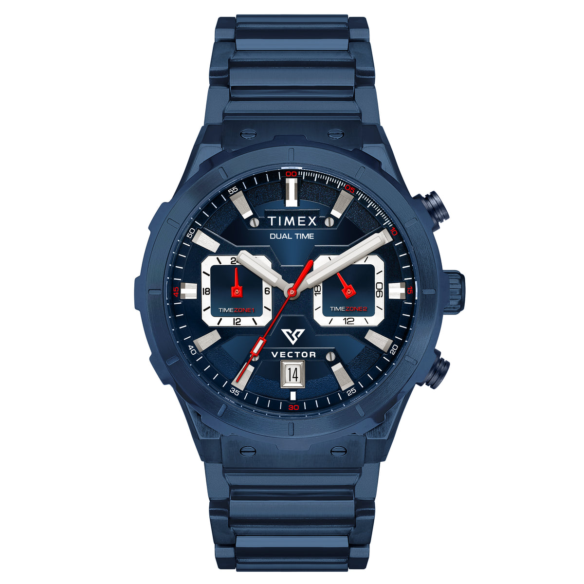Timex Vector Round 21mm Blue Dial Analog Men Watch - TWEG24801