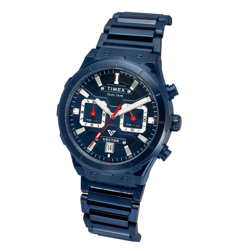 Timex Vector Round 21mm Blue Dial Analog Men Watch - TWEG24801 Watch Timex