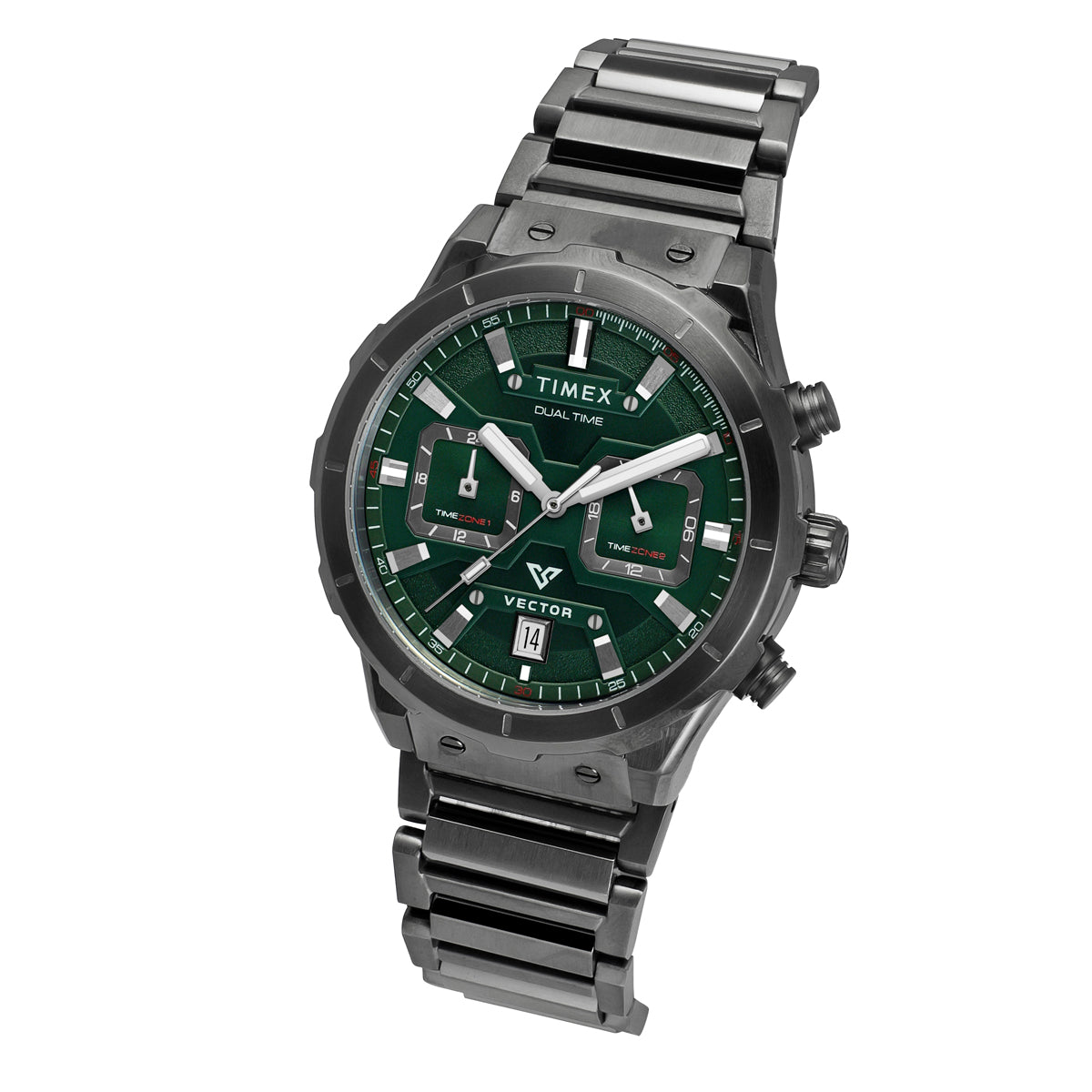 Timex Green Round Dial Quartz Analog Men Watch