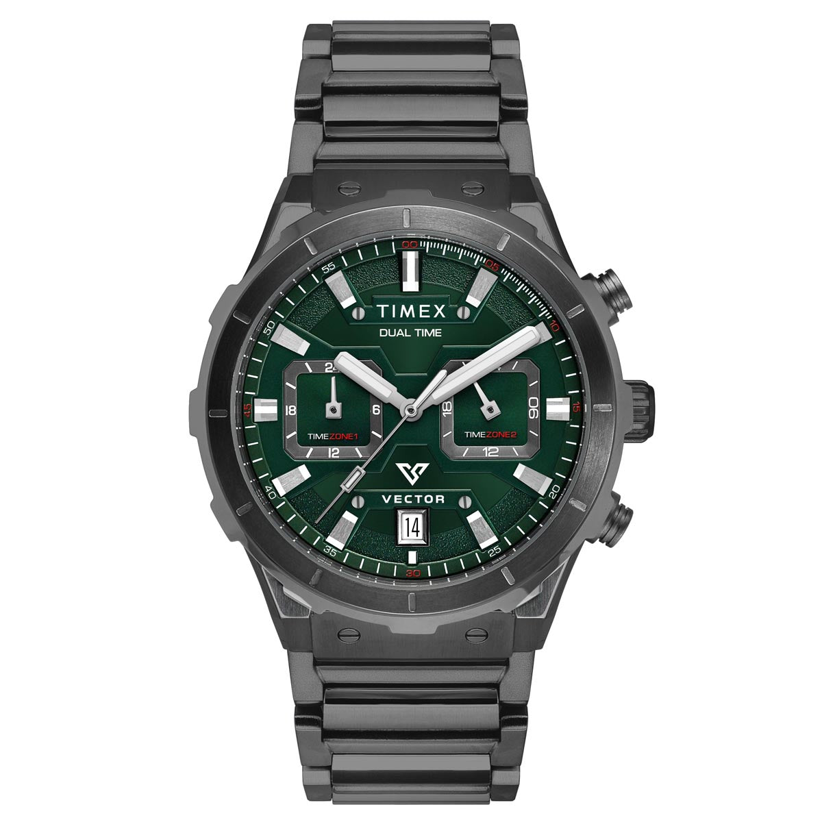 Timex Vector Round 41mm Green Dial Analog Men Watch - TWEG24802
