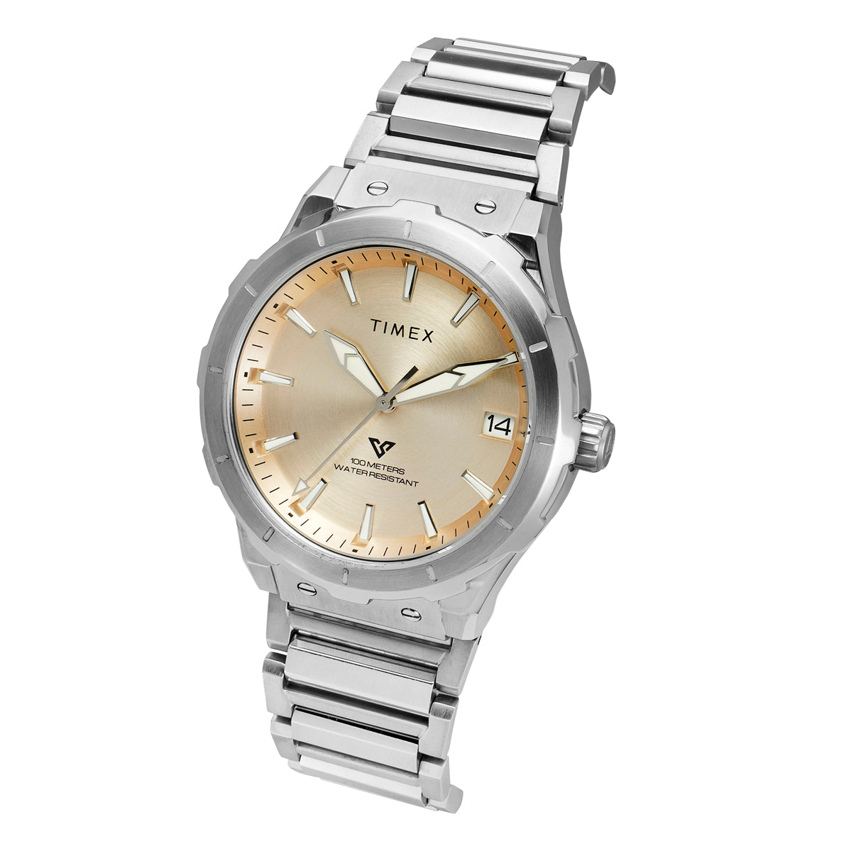 Timex Vector Round 21mm Champagne Dial Analog Men Watch - TWEG24803