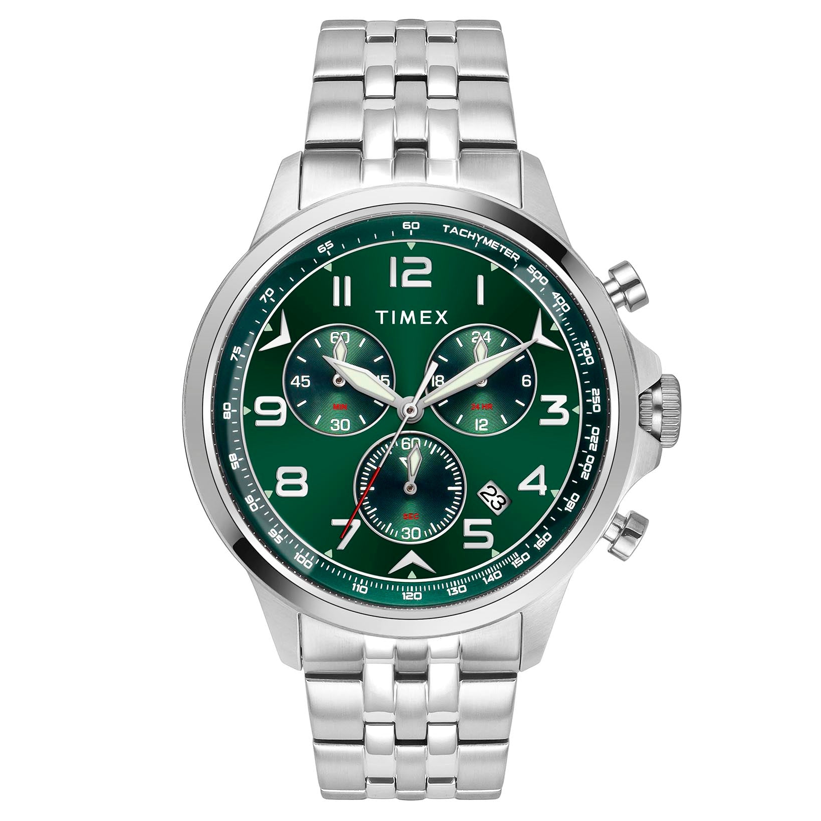 Timex Green Round Dial Quartz Analog Men Watch TWEG25100 At
