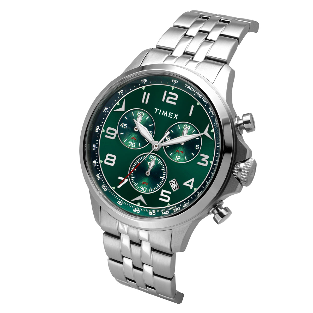 Timex Vector Round 21mm Green Dial Analog Men Watch - TWEG25100