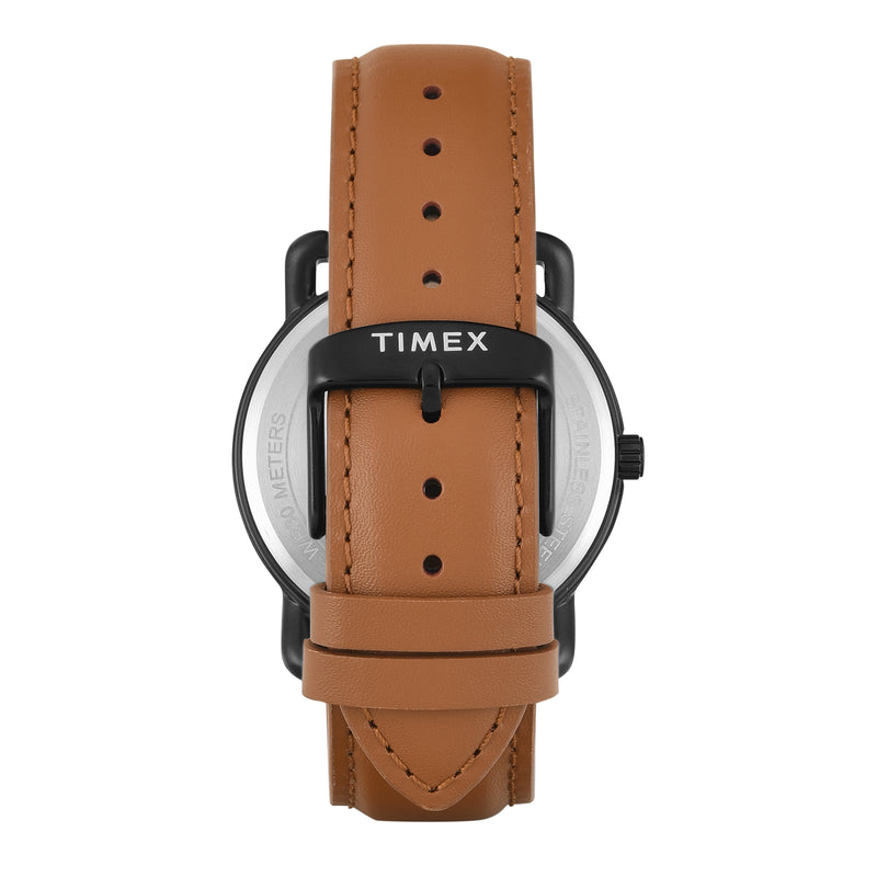 Timex Round 43mm Black Dial Analog Men Watch - TWEG256SMU02 Watch Timex