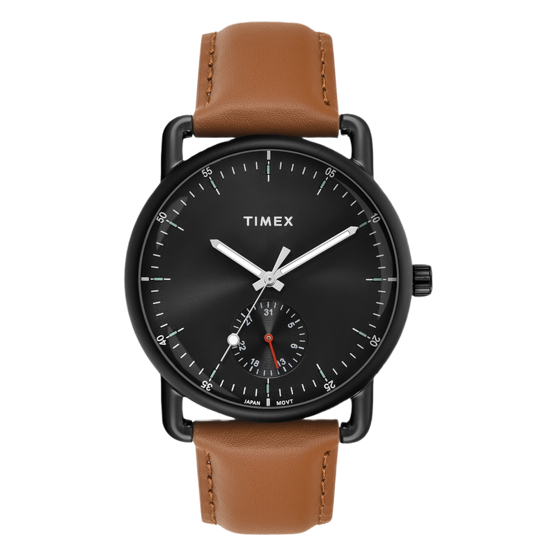 Timex Round 43mm Black Dial Analog Men Watch - TWEG256SMU02 Watch Timex
