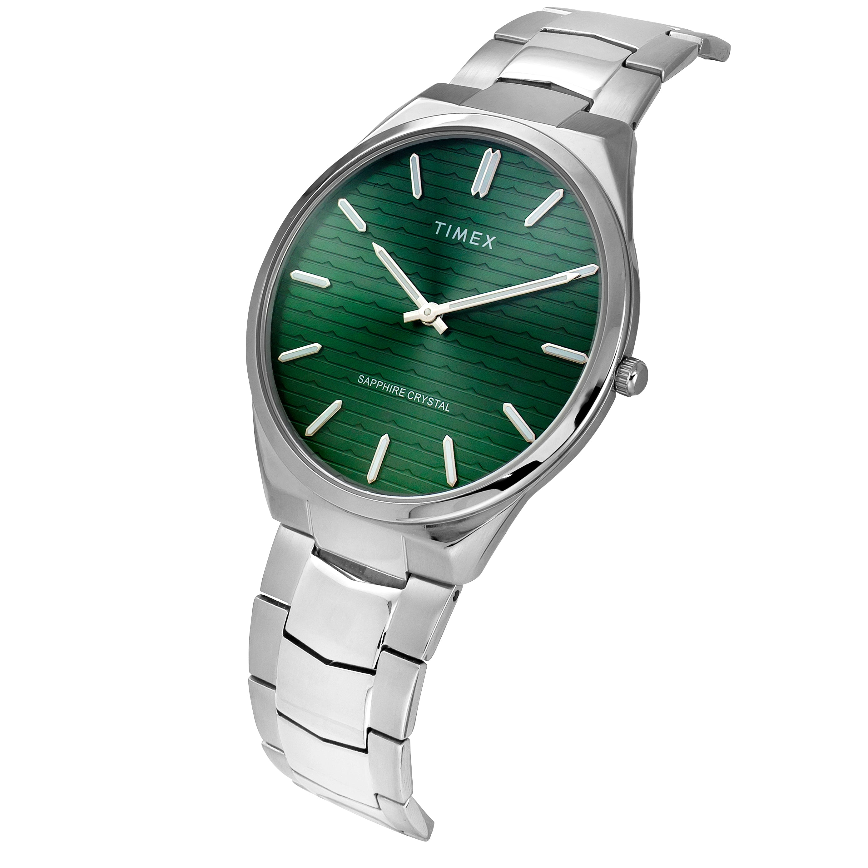 Timex Green Round Dial Quartz Analog Men Watch