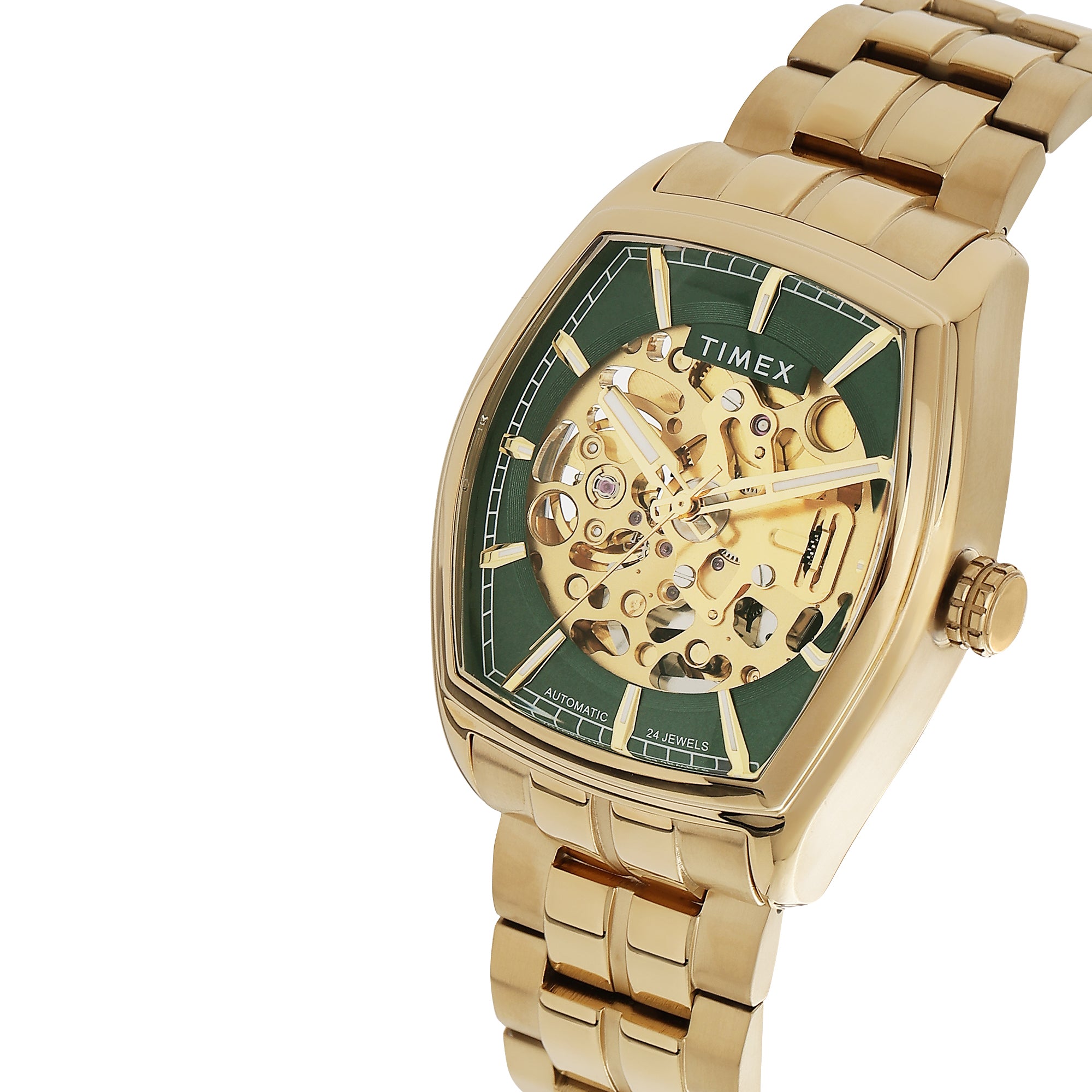 Timex Signio Tonneau 21mm Green Dial Analog Men Watch - TWEG25902 Watch Timex