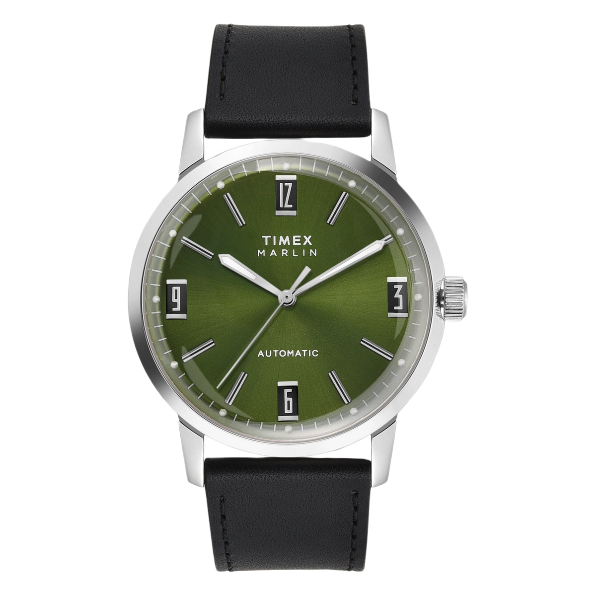 Timex Marlin Round 42mm Green Dial Mechanical Automatic Men Watch - TWEG26700 Watch Timex