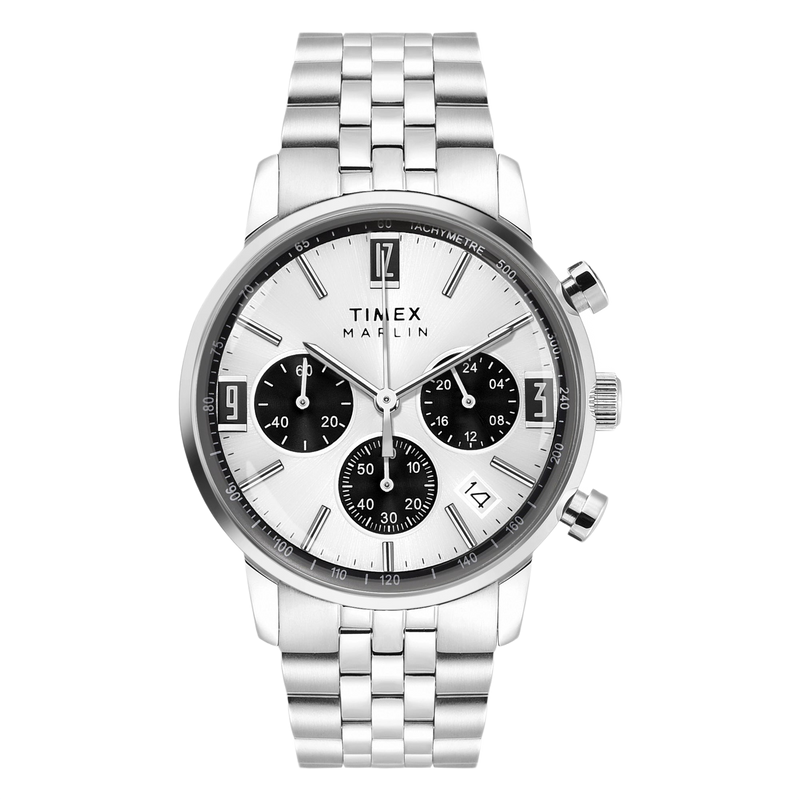 Timex Marlin Round Silver Dial Analog Men Watch - TWEG26704 Watch Timex