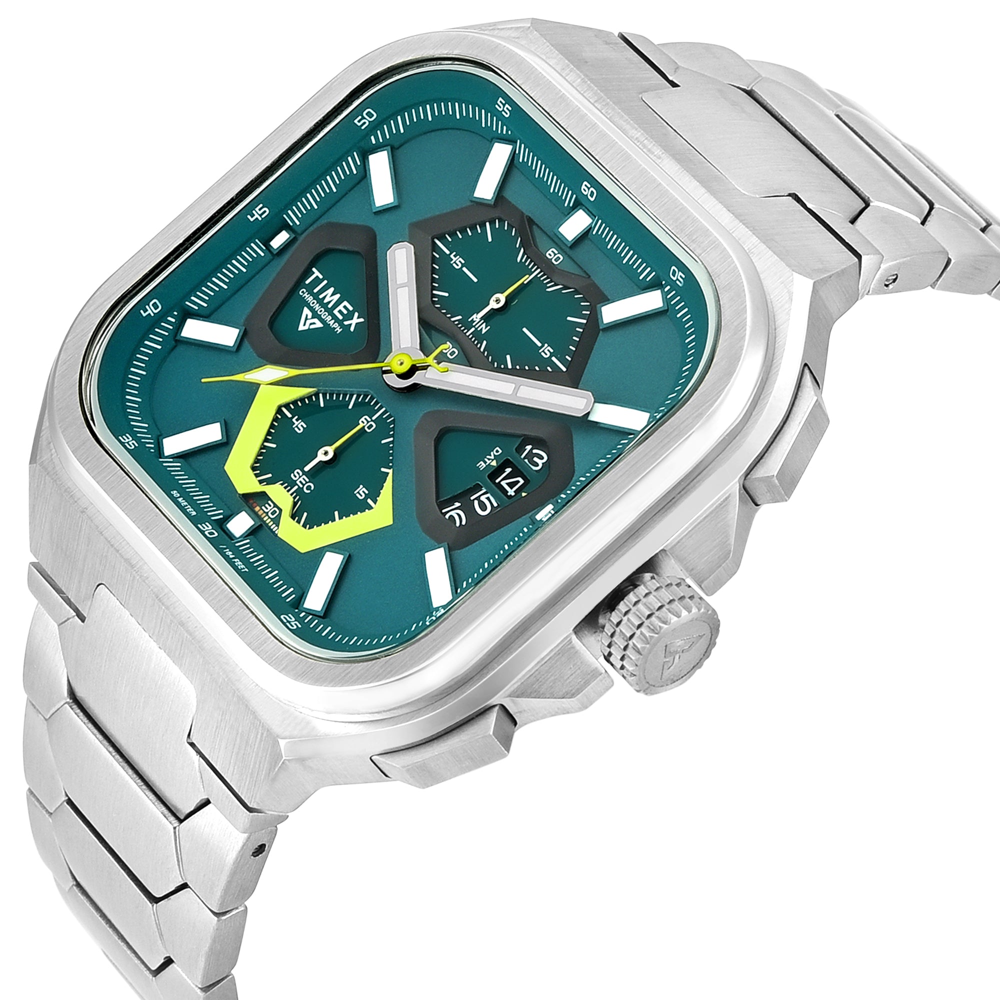 Timex Vector Green Square Quartz Men Watch Watch Timex