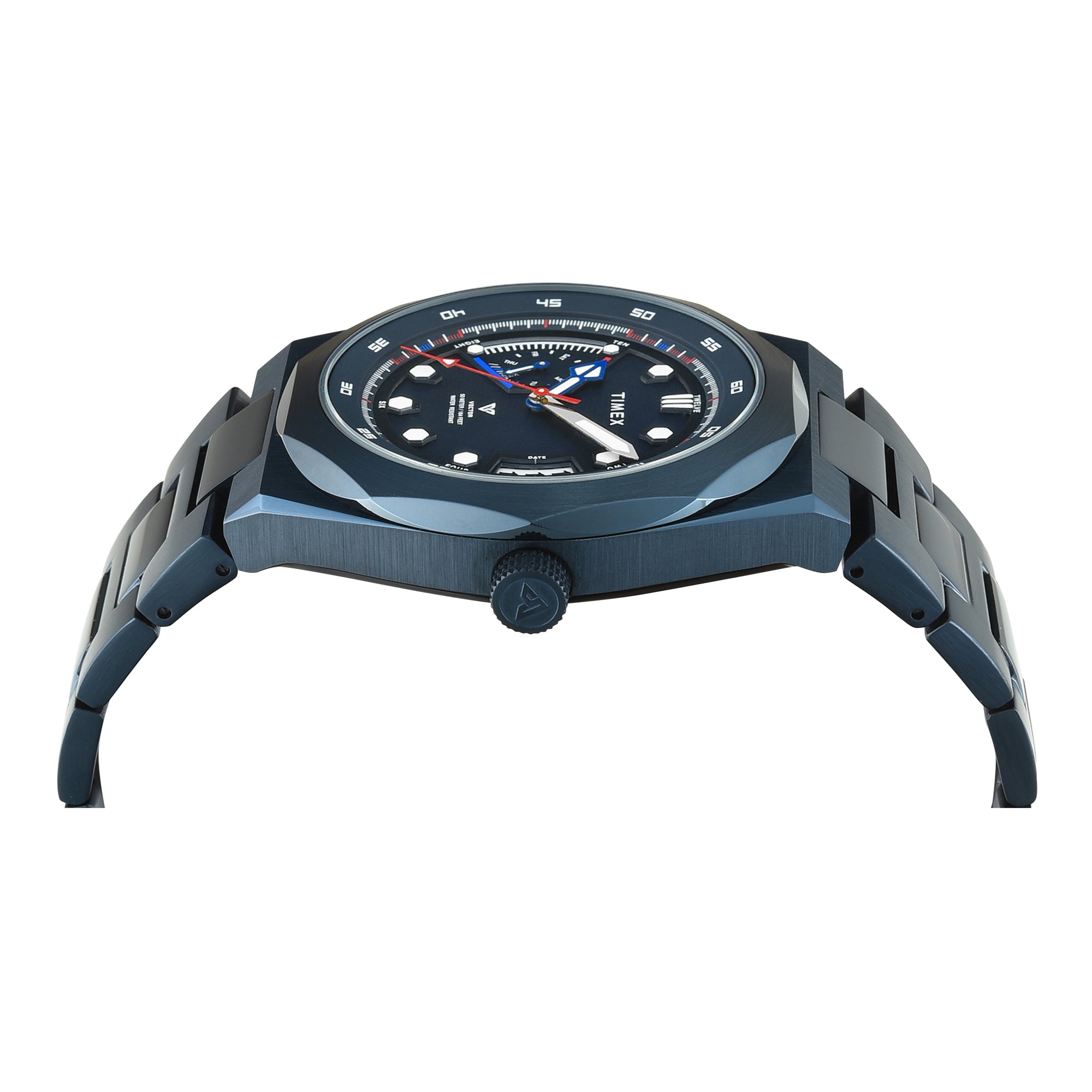 Timex Vector Blue Round Quartz Men Watch