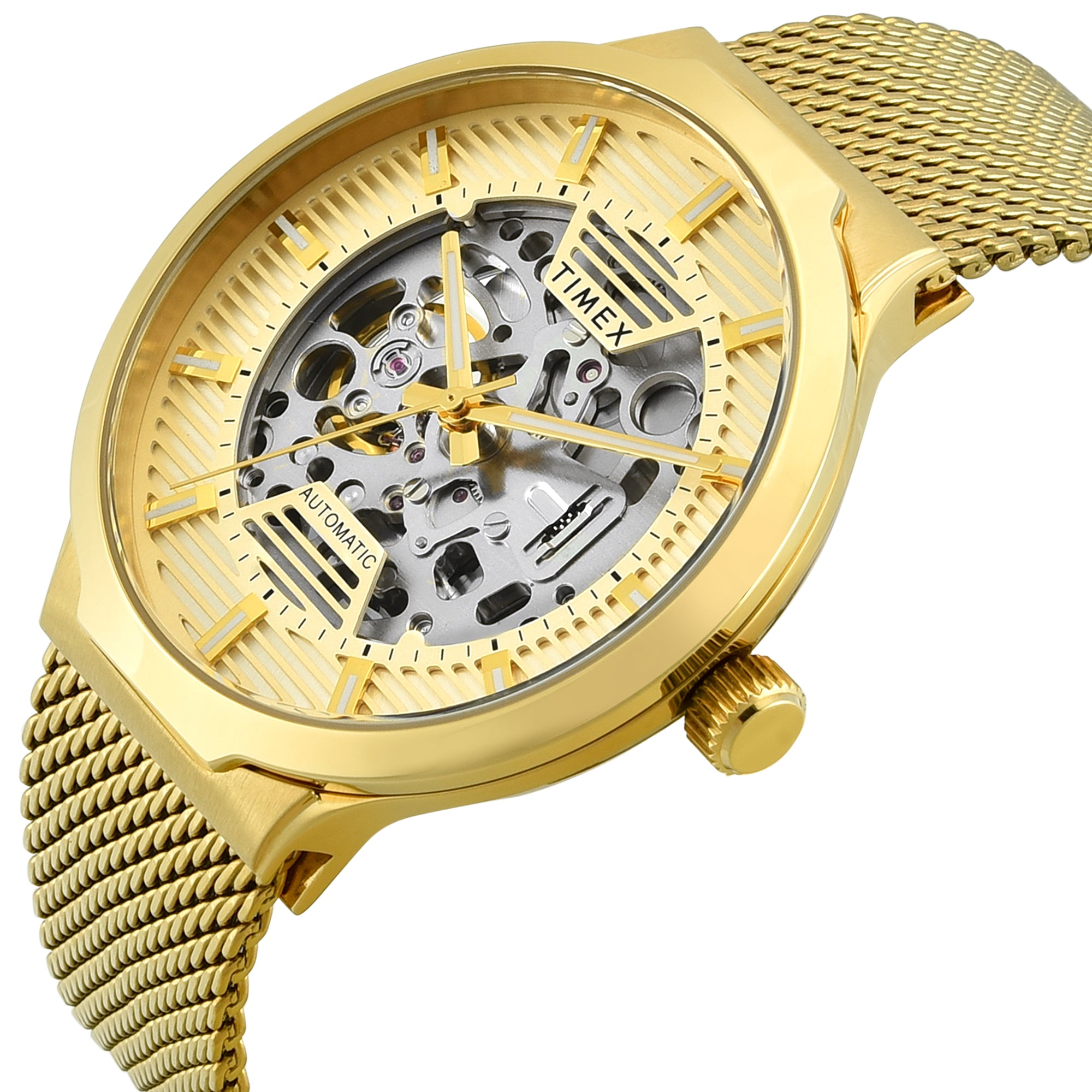 TIMEX Signio Champagne Round Dial Analog Men's Watch - TWEG31500