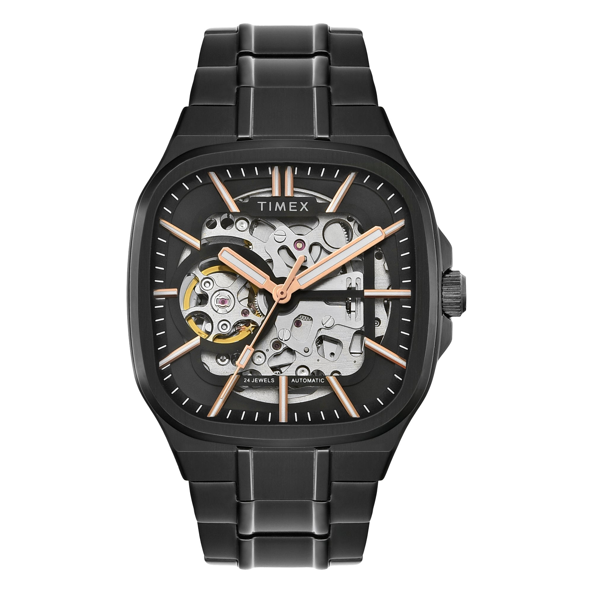 TIMEX Signio Black Square Dial Analog Men's Watch - TWEG31902 ...