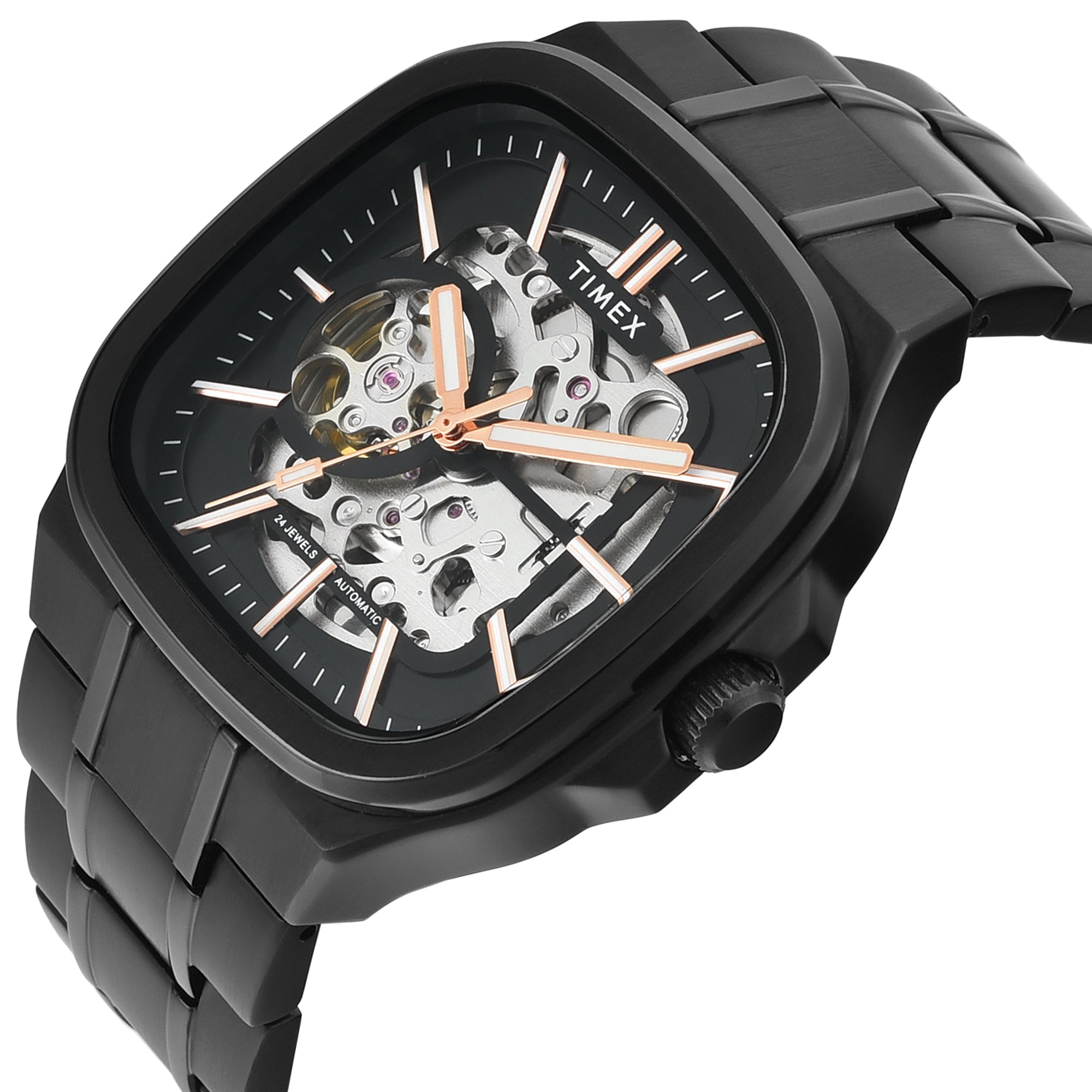 TIMEX Signio Black Square Dial Analog Men's Watch - TWEG31902