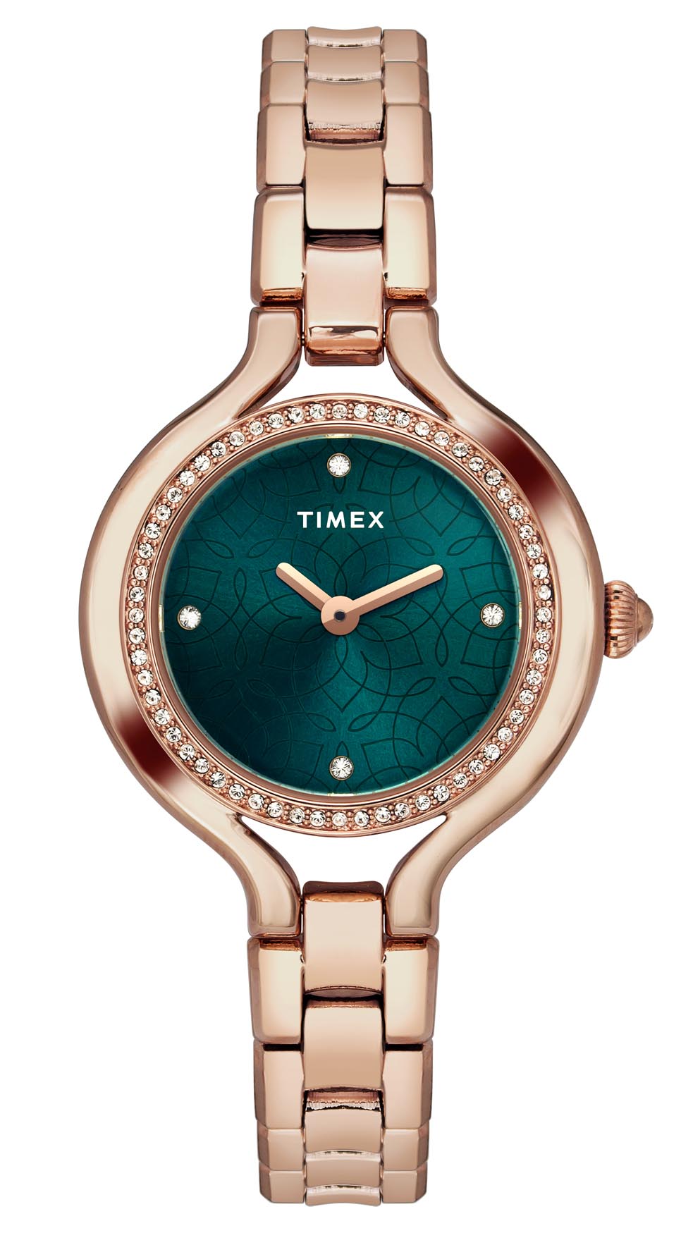 Timex Fria Round 21mm Green Dial Analog Women Watch - TWEL14007