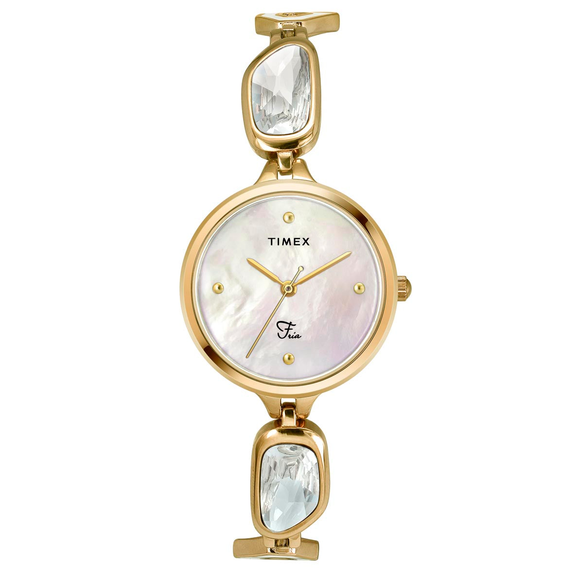 Timex Fria White Round Dial Quartz Analog Women Watch