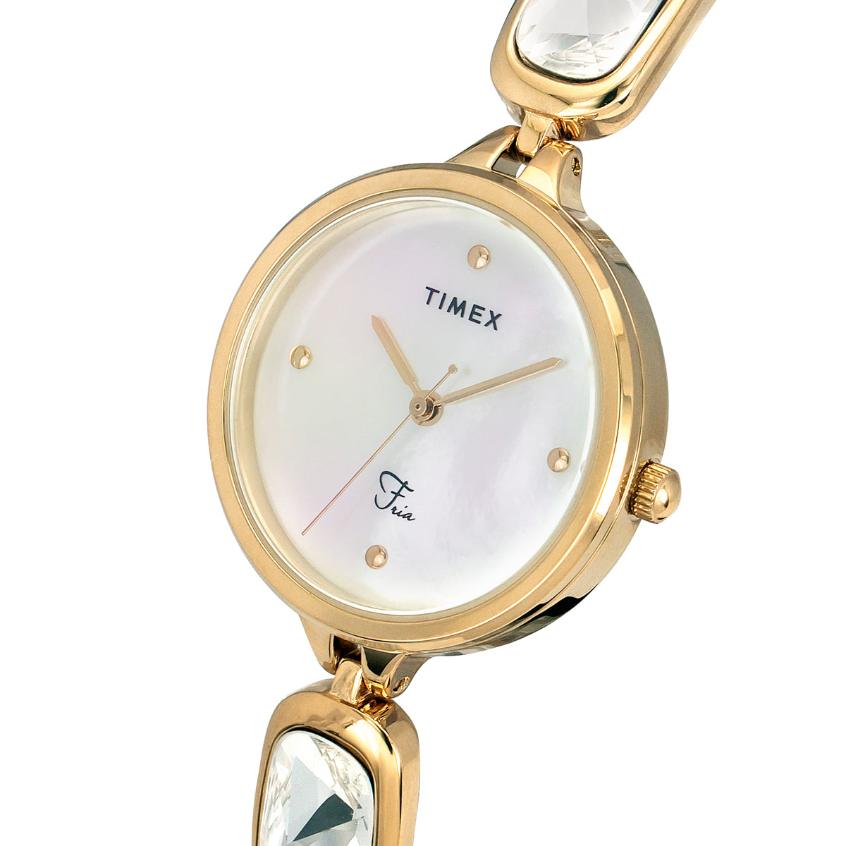 Timex Fria White Round Dial Quartz Analog Women Watch