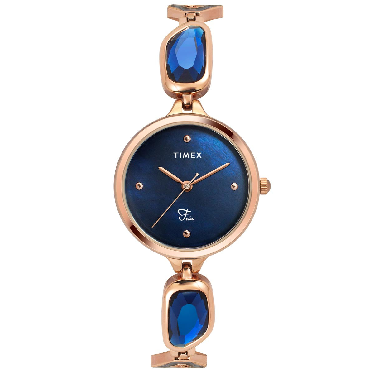 Timex Fria Round 21mm Blue Dial Analog Women Watch - TWEL15904 Watch Timex