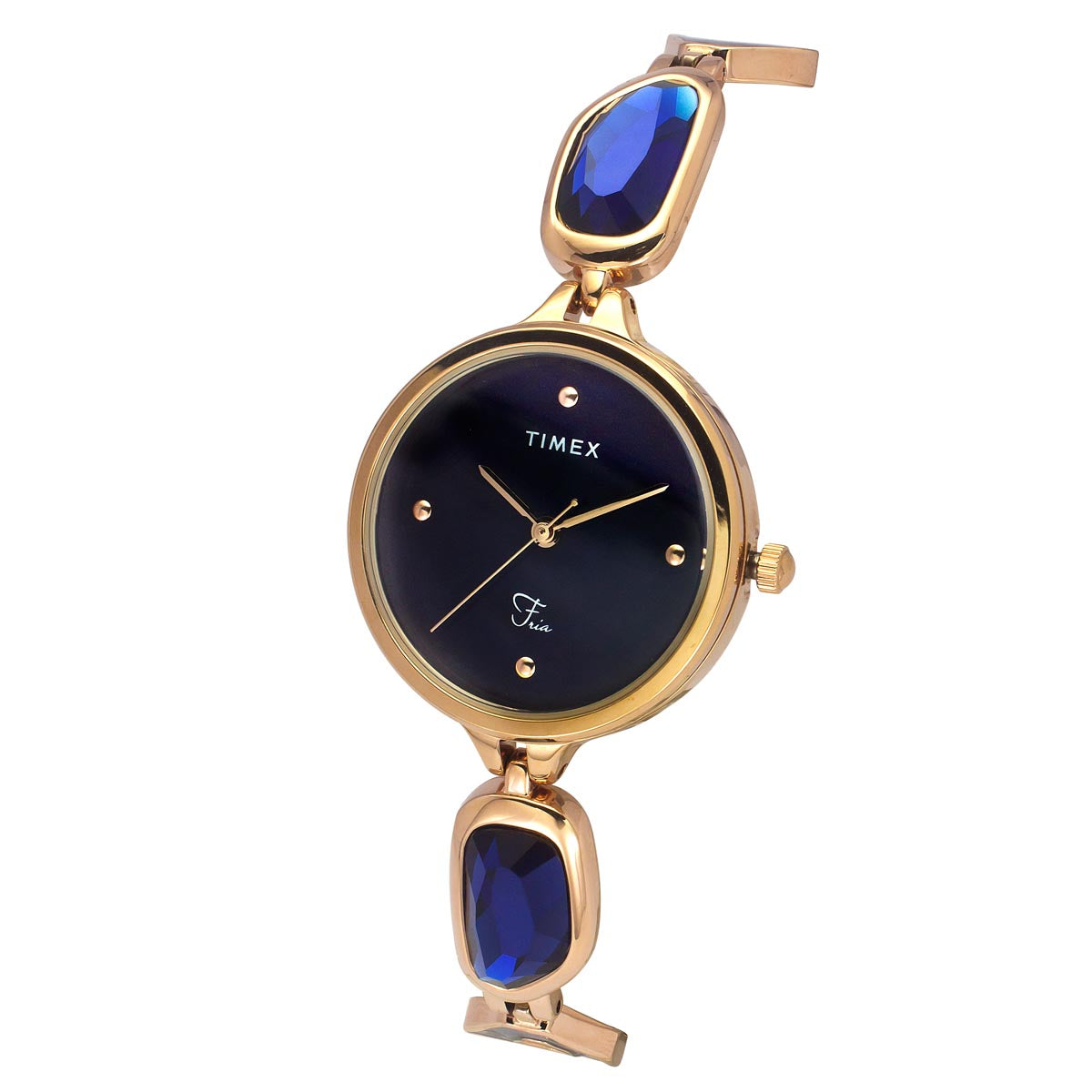 Timex Fria Round 21mm Blue Dial Analog Women Watch - TWEL15904