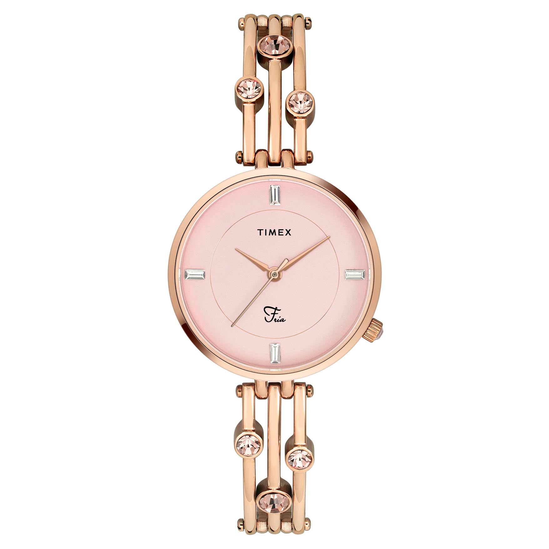 Timex Fria Pink Round Dial Quartz Analog Women Watch