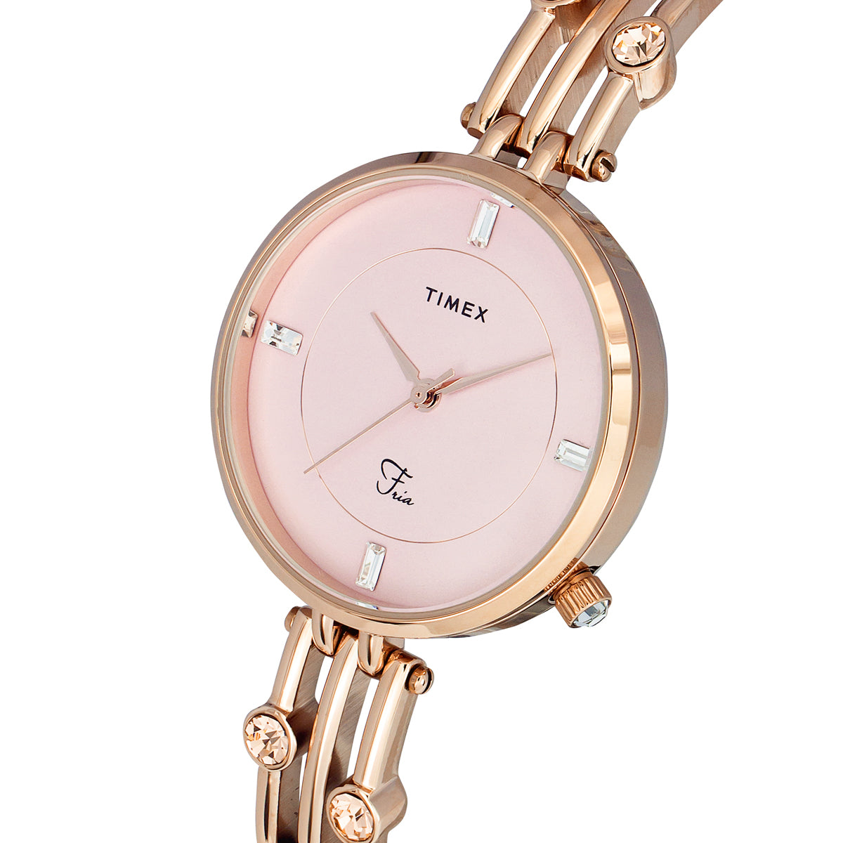 Timex Fria Pink Round Dial Quartz Analog Women Watch