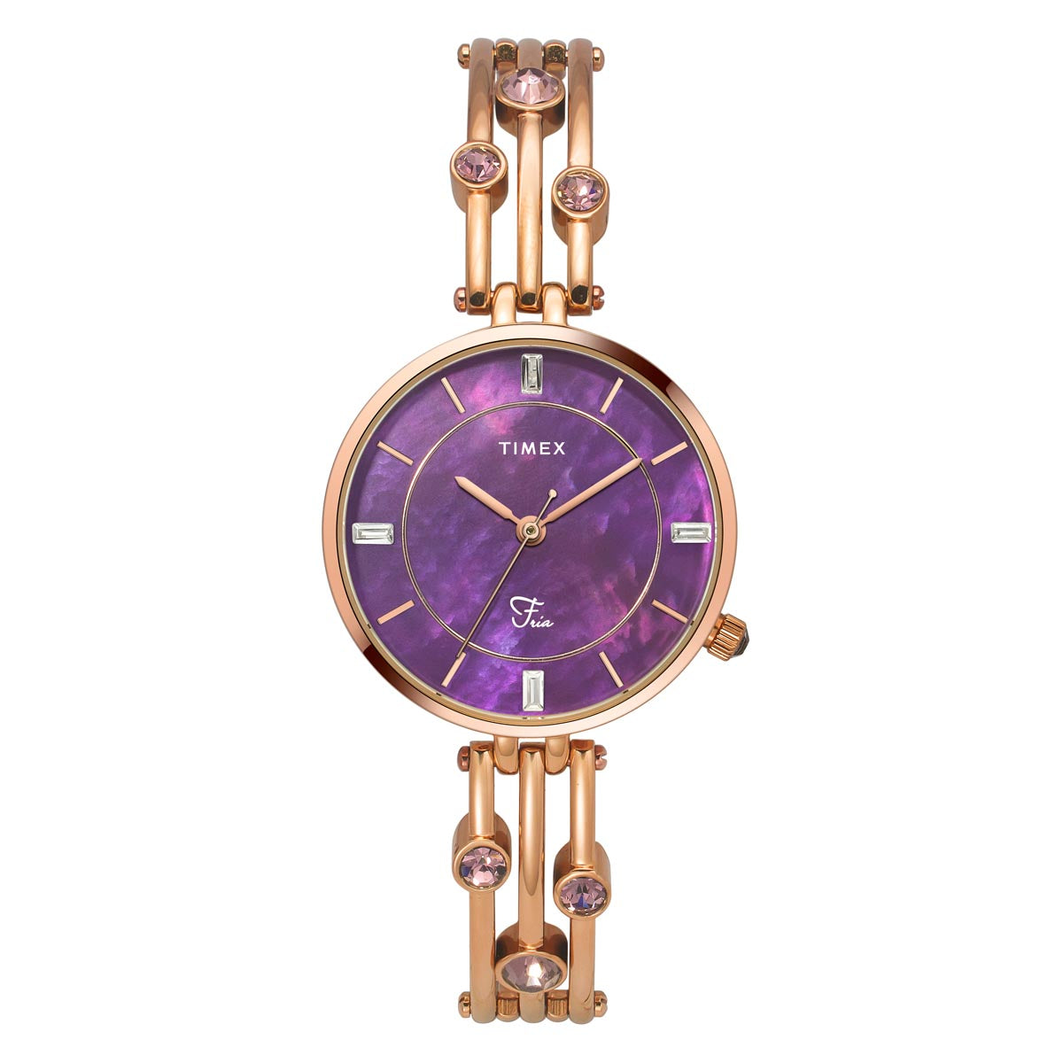 Timex Fria Women Purple Round Dial Women Analog Watch