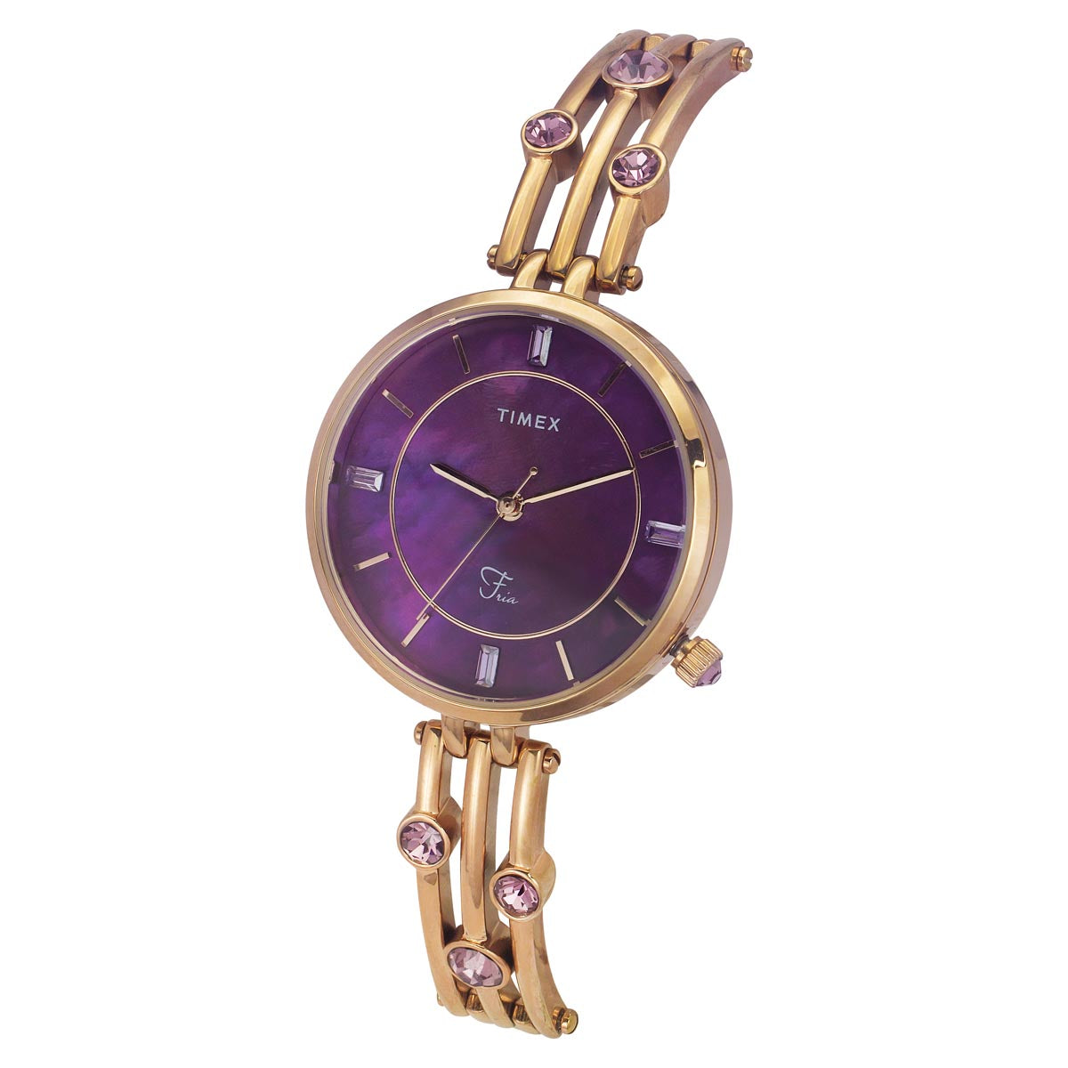 Timex Fria Women Purple Round Dial Women Analog Watch