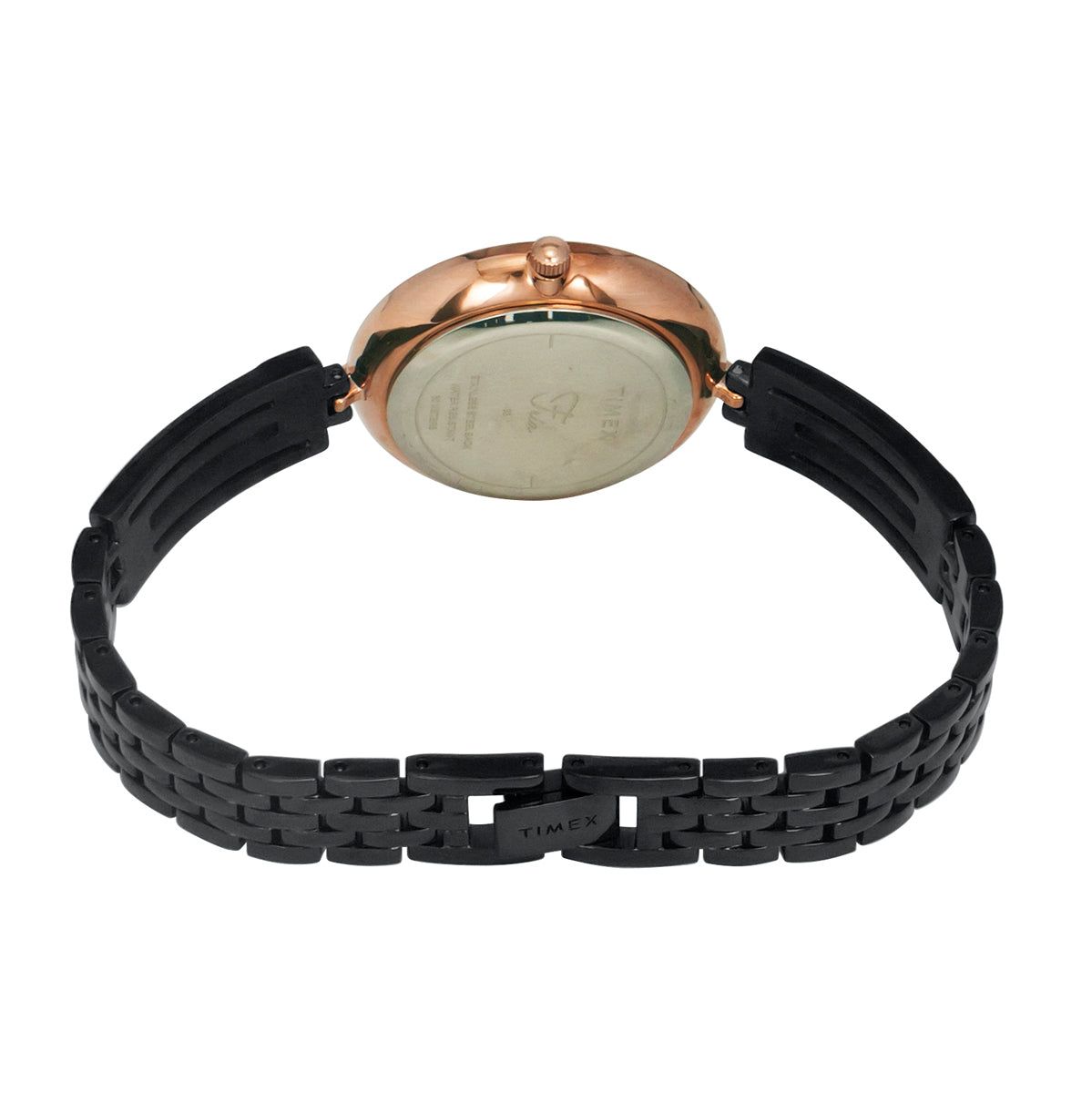 Timex Frial Black Round Dial Quartz Analog Women Watch