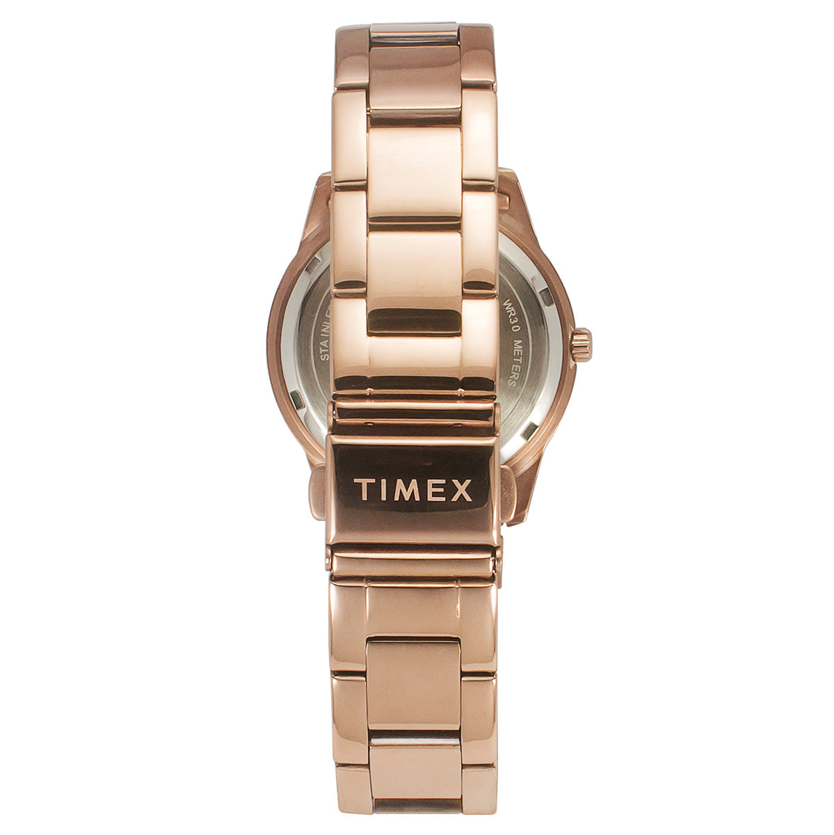 Timex E Class Silver Round Dial Quartz Analog Women Watch