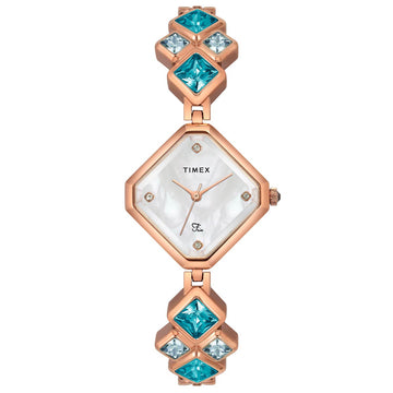 Timex Fria Rhombus 21mm White Dial Analog Women Watch - TWEL17200 Watch Timex