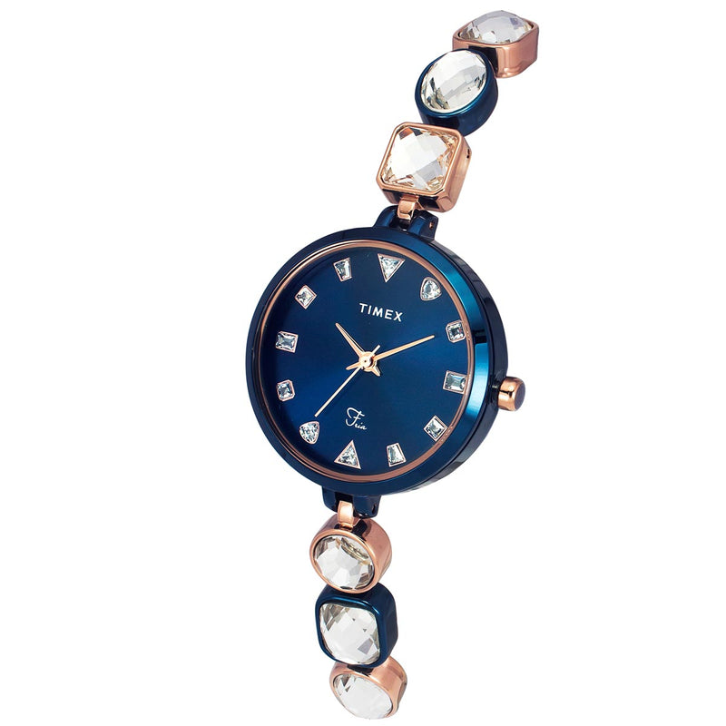 Timex Fria Round 28mm Blue Dial Analog Women Watch - TWEL17303 Watch Timex