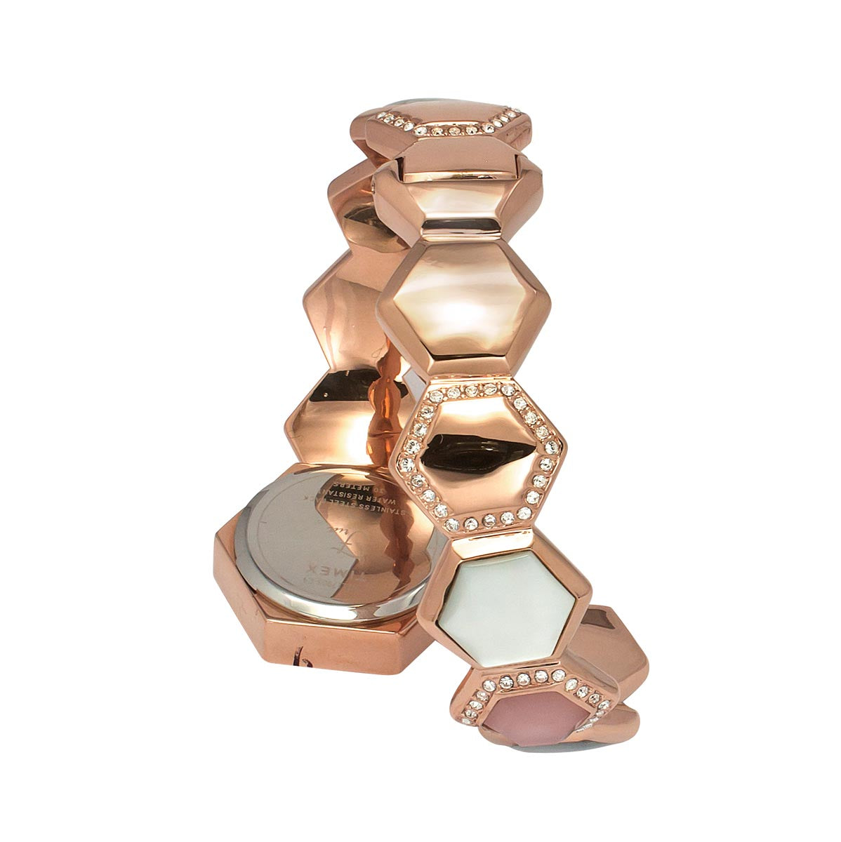 Timex Fria Women Pink Hexagon Dial Women Analog Watch